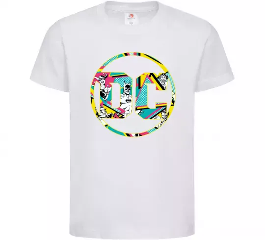 Дитяча футболка DC персонажі Білий фото