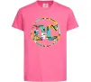 Дитяча футболка DC персонажі Яскраво-рожевий фото