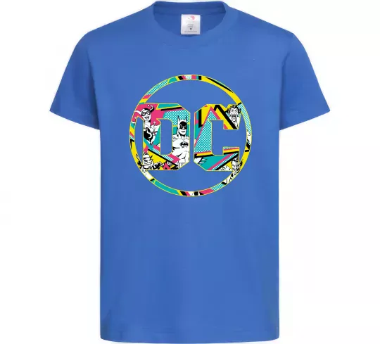 Дитяча футболка DC персонажі Яскраво-синій фото