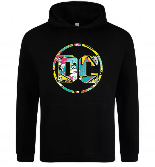 Мужская толстовка (худи) DC персонажі Черный фото