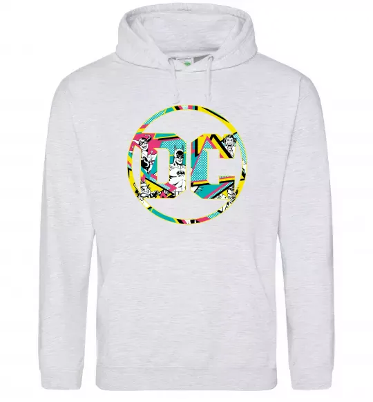 Жіноча толстовка (худі) DC персонажі Сірий меланж фото