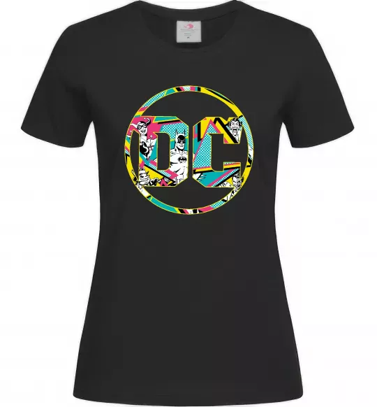 Женская футболка DC персонажі Черный фото