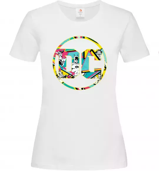 Женская футболка DC персонажі Белый фото