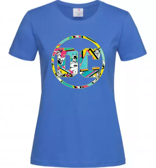 Женская футболка DC персонажі Ярко-синий фото