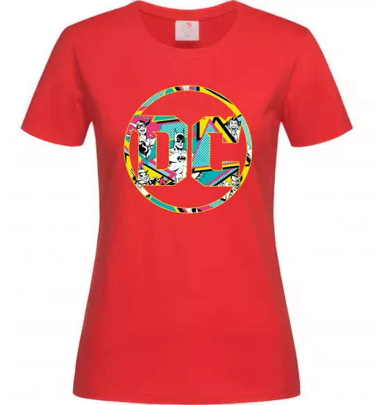 Женская футболка DC персонажі Красный фото