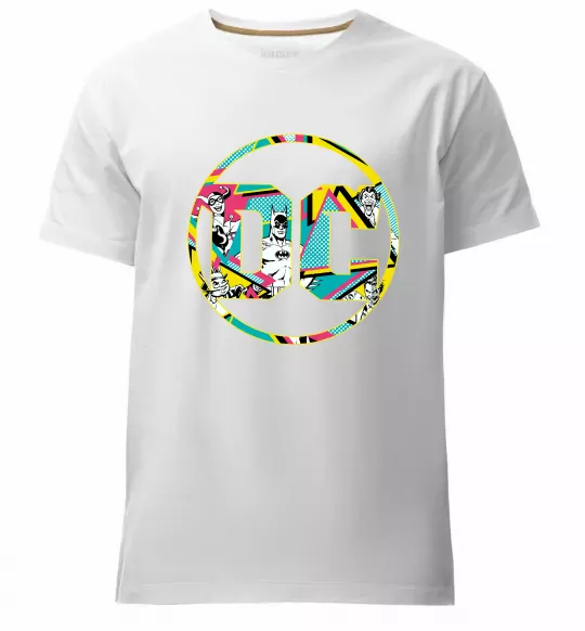 Чоловіча преміум футболка DC персонажі Білий фото
