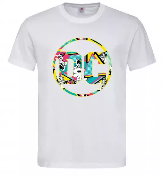 Мужская футболка DC персонажі Белый фото