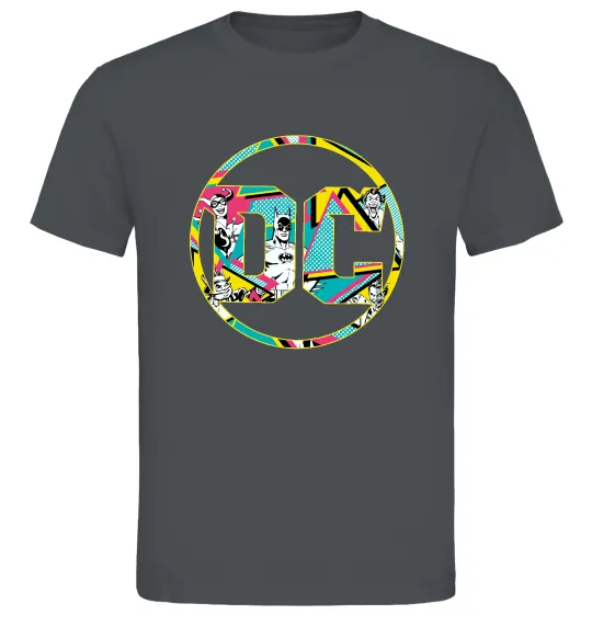 Мужская футболка DC персонажі Графит фото