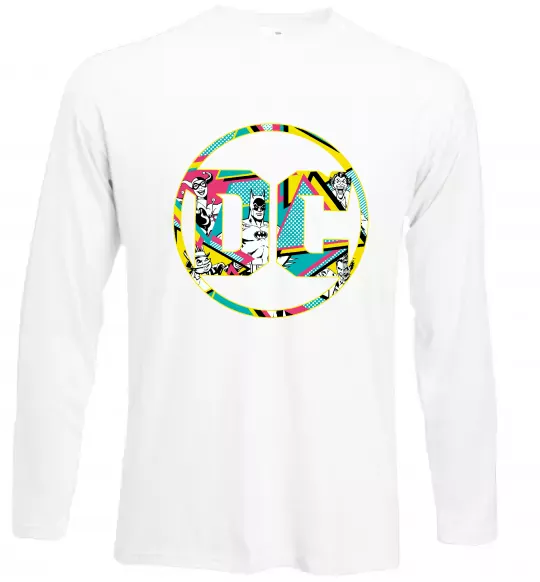 Лонгслив DC персонажі Белый фото