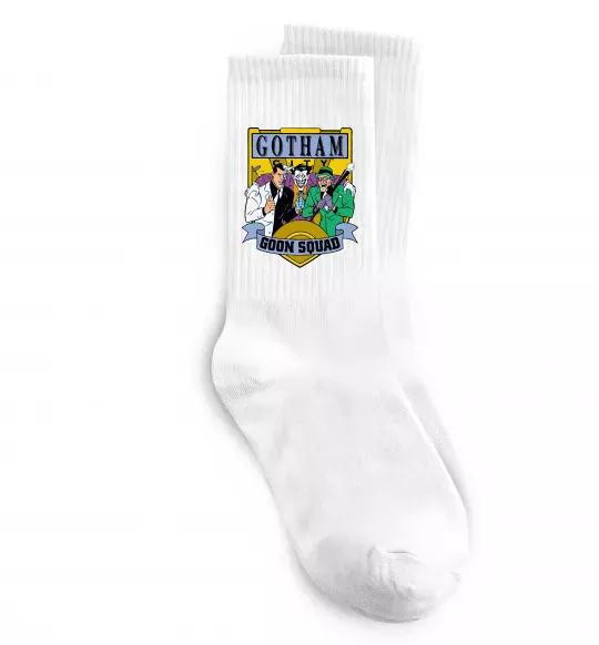 Носки Gotham goon squad Белый фото