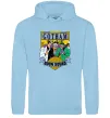 Чоловіча толстовка (худі) Gotham goon squad Блакитний фото