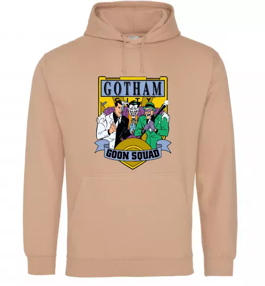 Жіноча толстовка (худі) Gotham goon squad Пісочний фото