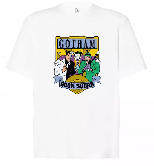 Футболка Оверсайз Gotham goon squad Білий фото