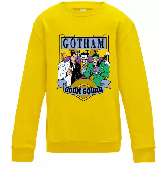 Детский Свитшот Gotham goon squad Солнечно желтый фото