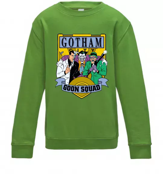 Детский Свитшот Gotham goon squad Лаймовый фото