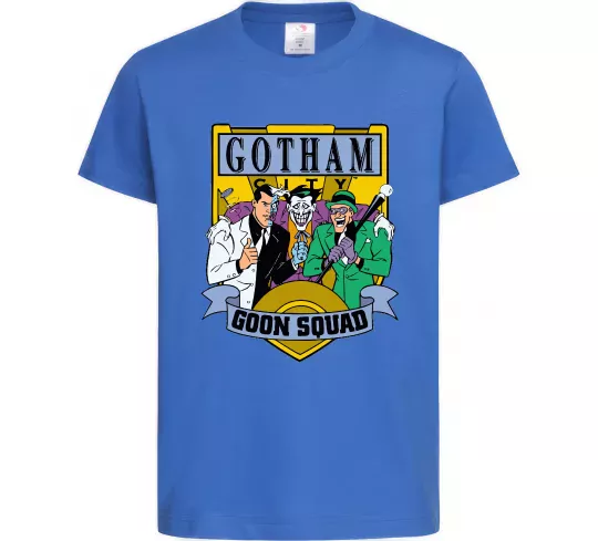 Дитяча футболка Gotham goon squad Яскраво-синій фото