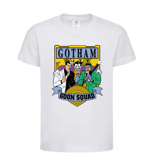 Дитяча футболка Gotham goon squad Білий фото