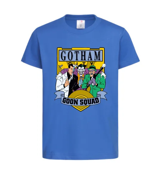 Дитяча футболка Gotham goon squad Яскраво-синій фото