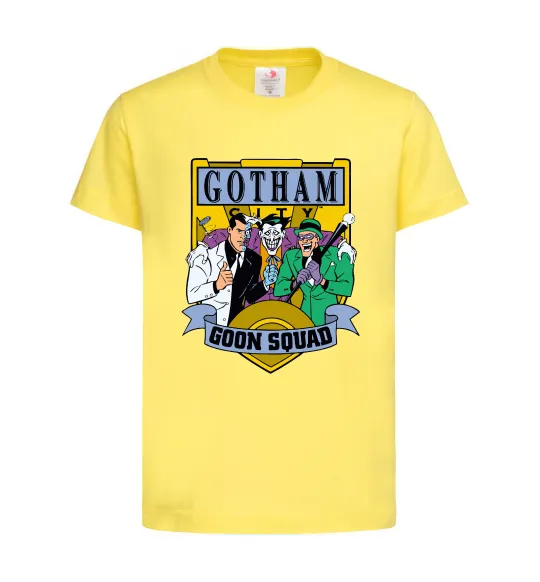 Дитяча футболка Gotham goon squad Лимонний фото