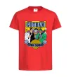 Дитяча футболка Gotham goon squad Червоний фото