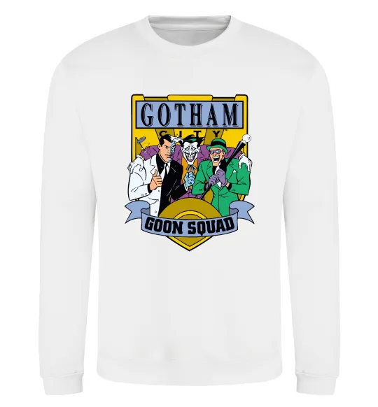 Свитшот Gotham goon squad Белый фото
