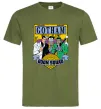 Мужская футболка Gotham goon squad Оливковый фото