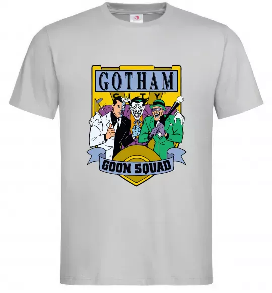 Мужская футболка Gotham goon squad Серый фото