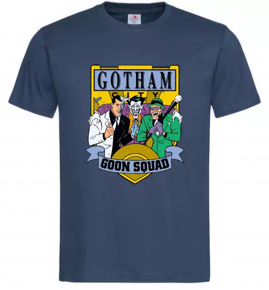 Мужская футболка Gotham goon squad Темно-синий фото