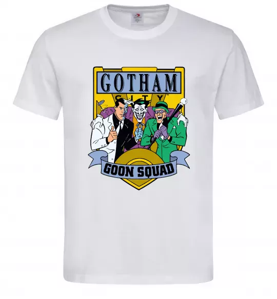 Мужская футболка Gotham goon squad Белый фото