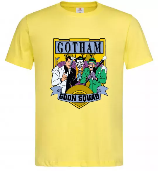 Мужская футболка Gotham goon squad Лимонный фото