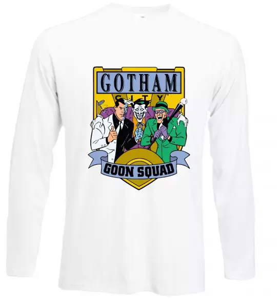 Лонгслив Gotham goon squad Белый фото