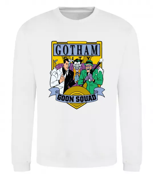 Свитшот Gotham goon squad Белый фото
