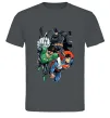 Чоловіча футболка Зелений ліхтар, Бетмен та Супермен Графіт фото