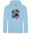 Чоловіча толстовка (худі) DC Герої Блакитний фото