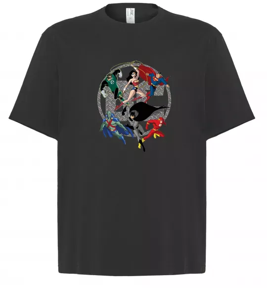 Футболка Оверсайз DC Герої Черный фото