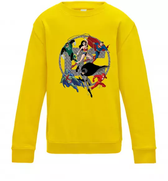 Дитячий світшот DC Герої Сонячно жовтий фото