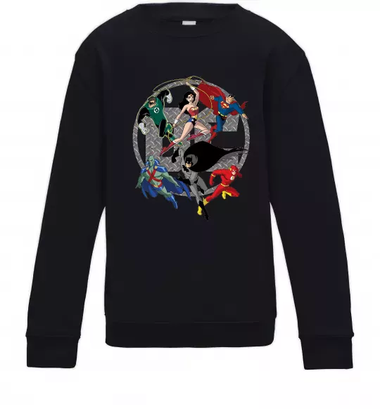 Дитячий світшот DC Герої Чорний фото