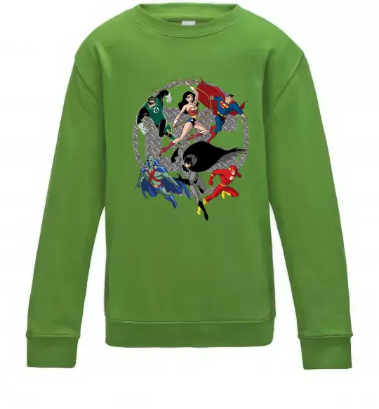 Дитячий світшот DC Герої Лаймовий фото