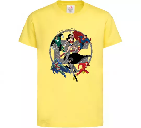 Дитяча футболка DC Герої Лимонний фото