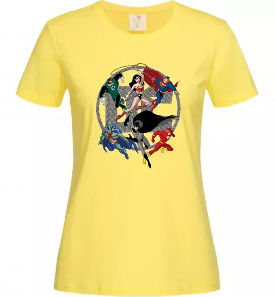 Женская футболка DC Герої Лимонный фото