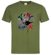 Мужская футболка DC Герої Оливковый фото