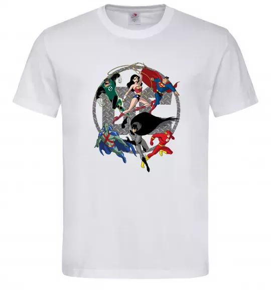 Мужская футболка DC Герої Белый фото