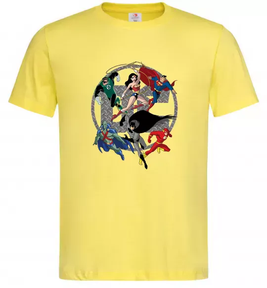 Мужская футболка DC Герої Лимонный фото