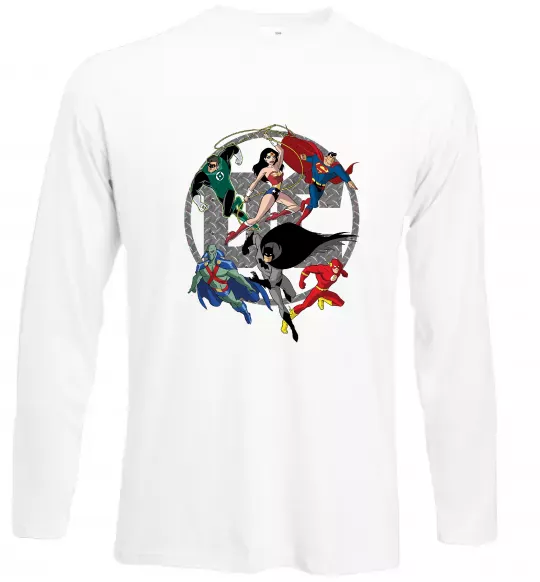 Лонгслів DC Герої Білий фото