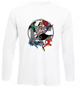 Лонгслів DC Герої Білий фото