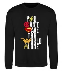 Свитшот You can`t save the world alone