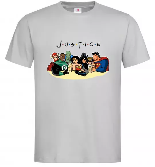 Мужская футболка Justice DC Серый фото
