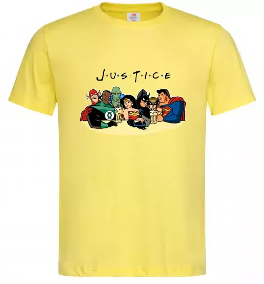 Мужская футболка Justice DC Лимонный фото