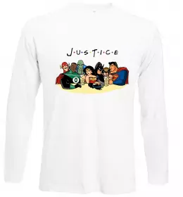 Лонгслів Justice DC Білий фото