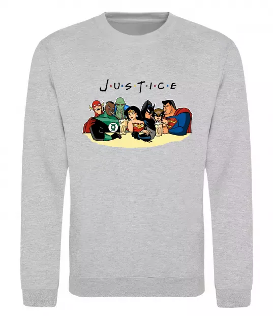 Світшот Justice DC Сірий меланж фото